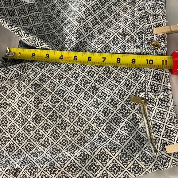 Jones New York Stretch Signature Bermuda Short Black/White 4P Casual Classic - Picture 7 of 11